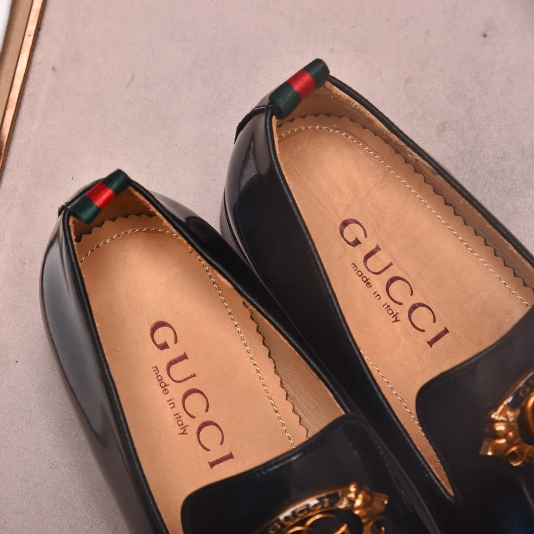 Men's shoes 💰540 📛📛Original (water-dyed cow lining) GUCCI official website formal shoes🌀 Italian 🇮🇹Imported cowhide➕Top imported water-dyed cowhide lining💋Finely handmade Original bottom, the real thing looks better when photographed in person Standard size 38-44